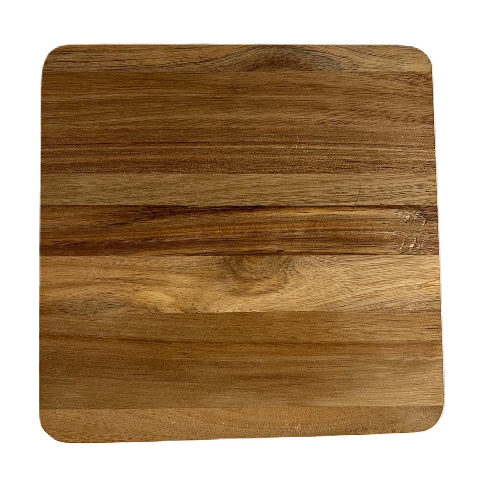 Wooden square trivet
